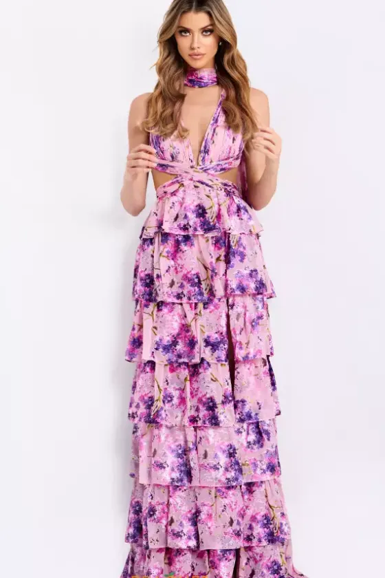 Quince Guest Dresses|Sexy^Jovani 48234 Pink