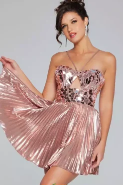 Short Homecoming Dresses|Pageant^Jovani Short 40351 Rose