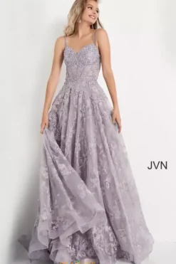 Long Dresses|Plus Sized Dresses^JVN by Jovani JVN06474 Lilac