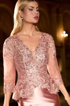 Quince Guest Dresses|Wedding Guest^Ladivine by Cinderella La Divine by Cinderella CD720 Dusty Rose