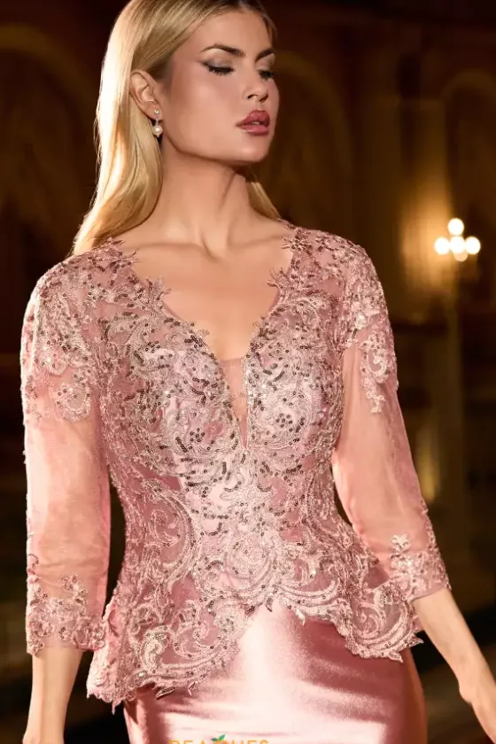 Quince Guest Dresses|Wedding Guest^Ladivine by Cinderella La Divine by Cinderella CD720 Dusty Rose