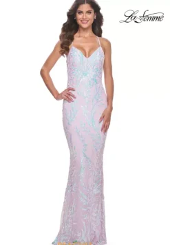 Fitted|Long Dresses^La Femme 31944