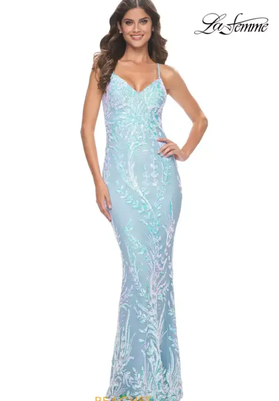 Fitted|Long Dresses^La Femme 31944