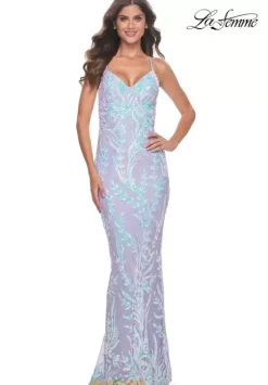 Fitted|Long Dresses^La Femme 31944