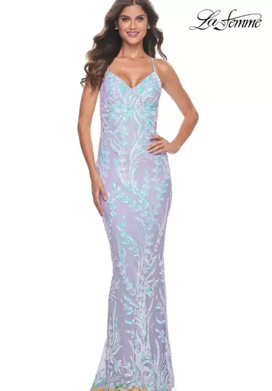 Fitted|Long Dresses^La Femme 31944