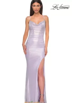 Fitted|Long Dresses^La Femme 32835