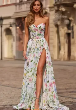 Quince Guest Dresses|Long Dresses^La Femme 33450 Multi