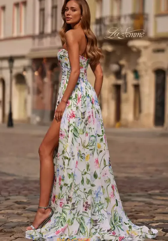 Quince Guest Dresses|Long Dresses^La Femme 33450 Multi