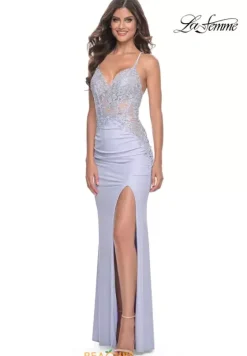 Fitted|Long Dresses^La Femme 32139