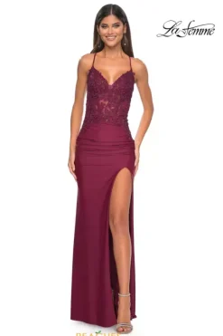 Fitted|Long Dresses^La Femme 32139