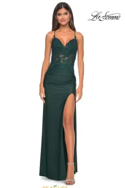 Fitted|Long Dresses^La Femme 32139