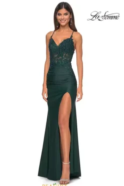 Fitted|Long Dresses^La Femme 32139