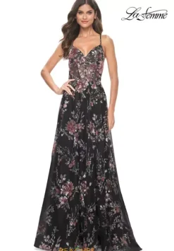 Ball Gowns|A Line^La Femme 32031