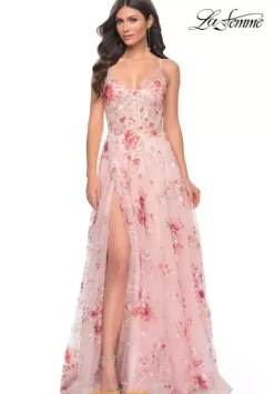 Ball Gowns|A Line^La Femme 32031