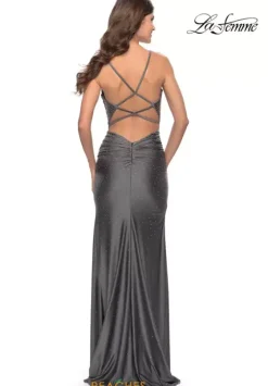 Sexy|Fitted^La Femme 31123 Gunmetal