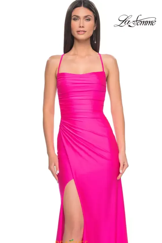 Fitted|Long Dresses^La Femme 31129