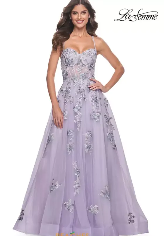 Sweet Sixteen|Long Dresses^La Femme 32221 Lavender