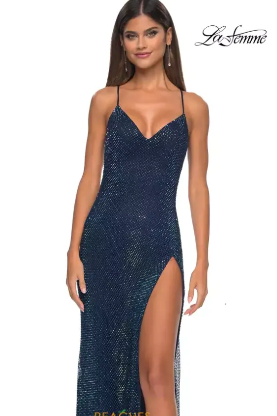 Fitted|Long Dresses^La Femme 32203