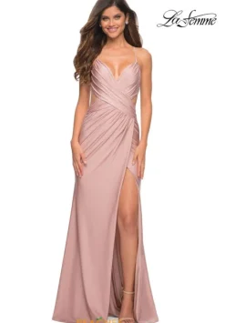 Long Homecoming Dresses|Sexy^La Femme 30504 Mauve