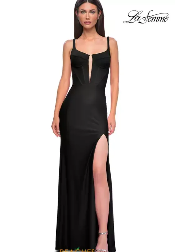 Fitted|Long Dresses^La Femme 32763