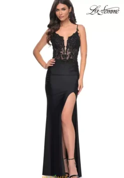Fitted|Long Dresses^La Femme 32132