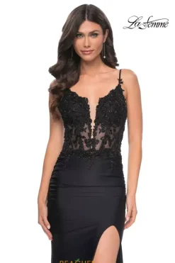 Fitted|Long Dresses^La Femme 32132