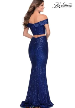 Fitted|Long Dresses^La Femme 28425