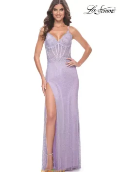 Fitted|Long Dresses^La Femme 32236
