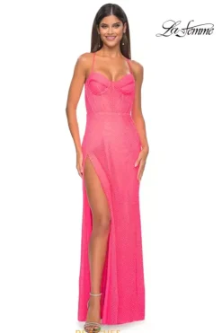 Fitted|Long Dresses^La Femme 32227