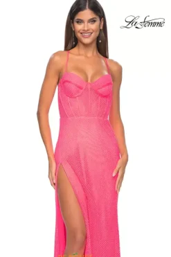 Fitted|Long Dresses^La Femme 32227