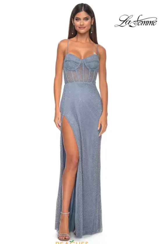 Fitted|Long Dresses^La Femme 32227