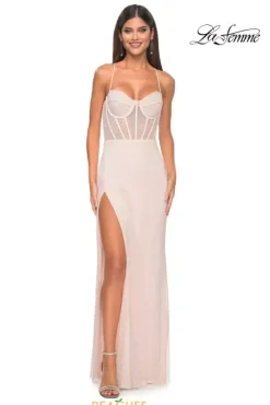 Fitted|Long Dresses^La Femme 32227
