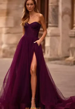 A Line|Long Dresses^La Femme 32579
