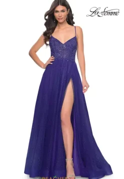 Ball Gowns|A Line^La Femme 32020