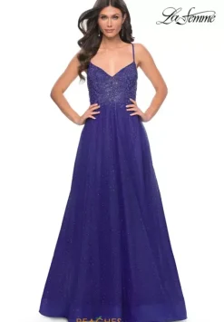 Ball Gowns|A Line^La Femme 32020