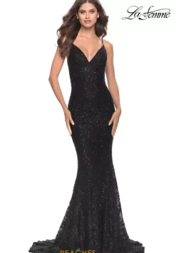 Sexy|Fitted^La Femme 31257 Black