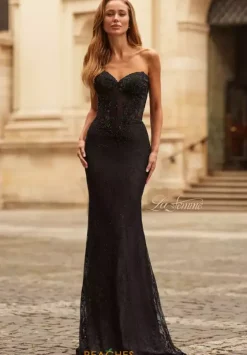 Fitted|Long Dresses^La Femme 33518