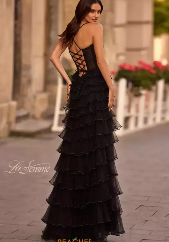 Sweet Sixteen|Ball Gowns^La Femme 32655 Black