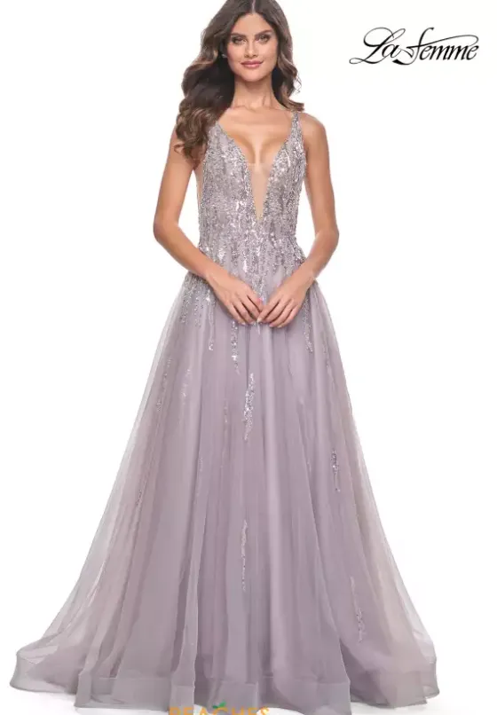 Sweet Sixteen|Long Dresses^La Femme 31995 Dusty Mauve