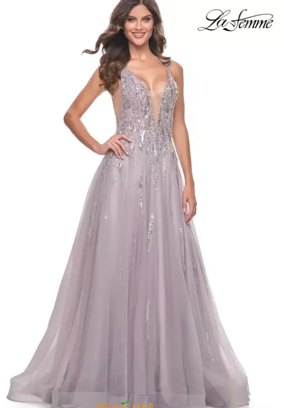 Sweet Sixteen|Long Dresses^La Femme 31995 Dusty Mauve