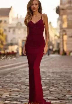 Fitted|Long Dresses^La Femme 32834