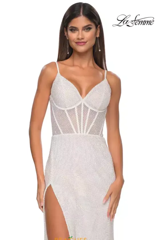 Fitted|Long Dresses^La Femme 32285