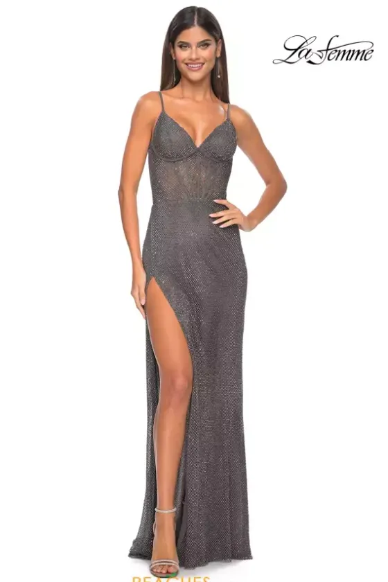 Fitted|Long Dresses^La Femme 32285