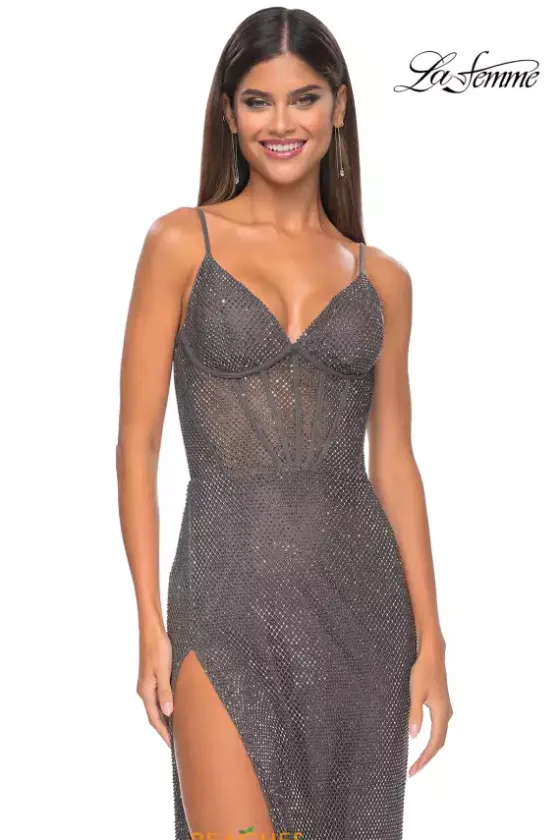 Fitted|Long Dresses^La Femme 32285