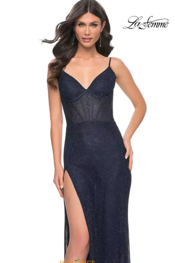 Fitted|Long Dresses^La Femme 32285