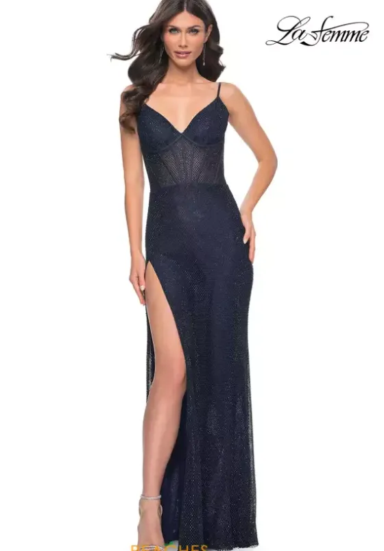 Fitted|Long Dresses^La Femme 32285