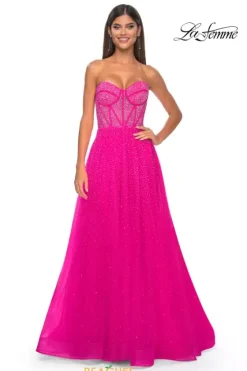 Long Dresses|Plus Sized Dresses^La Femme 32278