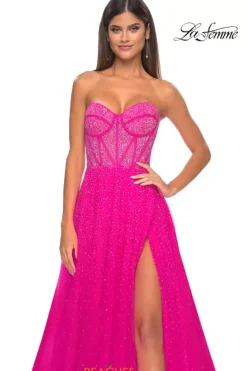 Long Dresses|Plus Sized Dresses^La Femme 32278