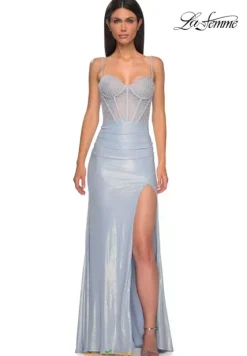 Fitted|Long Dresses^La Femme 33003