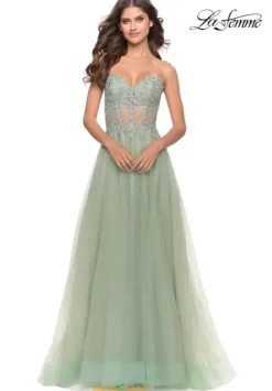 Sweet Sixteen|Long Dresses^La Femme 31367 Sage